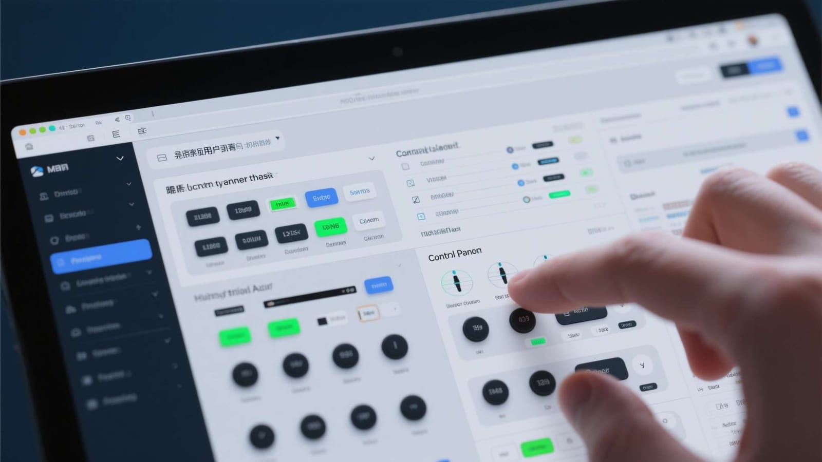 编辑人员查看手机游戏界面与安装说明